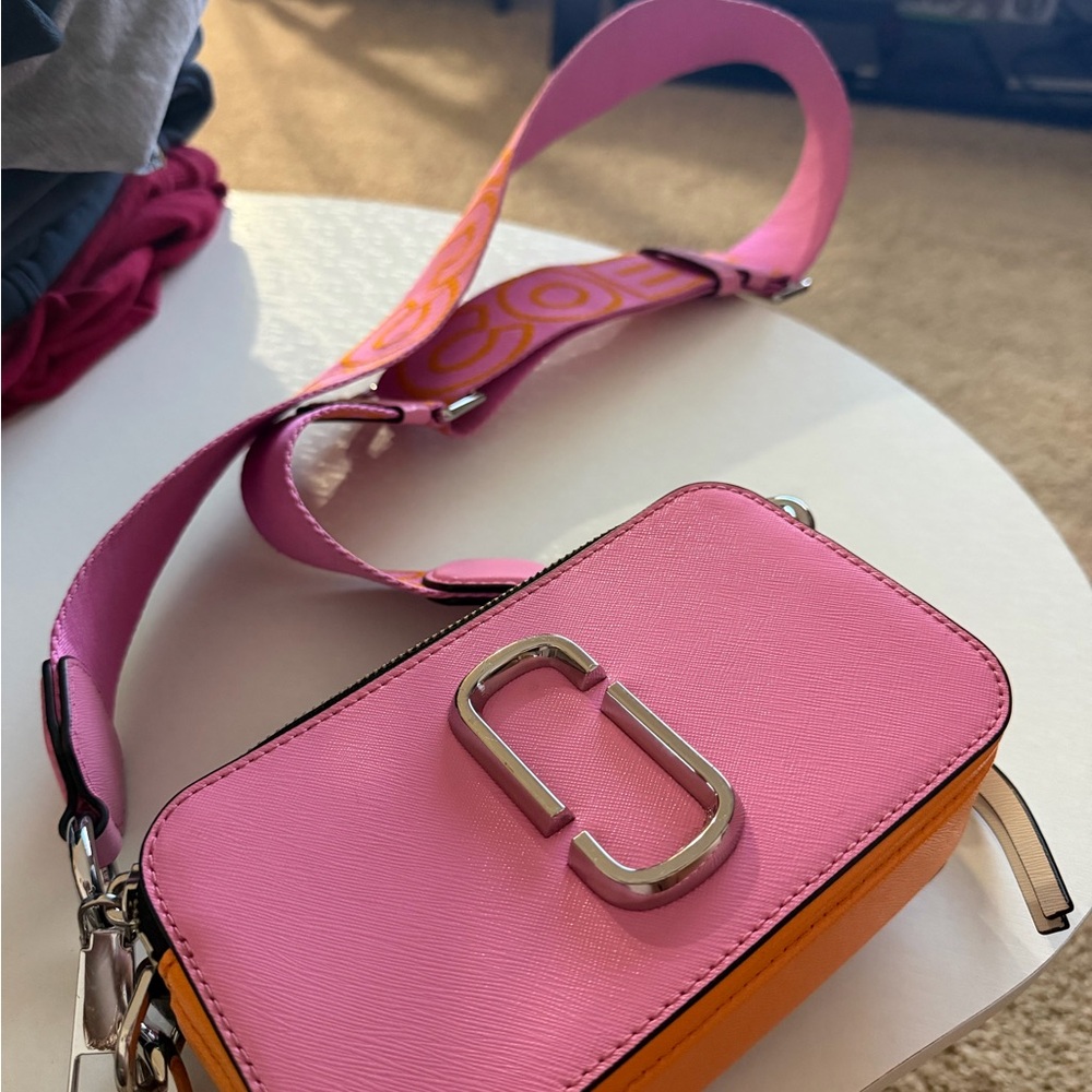 Pink and Orange Crossbody Bag